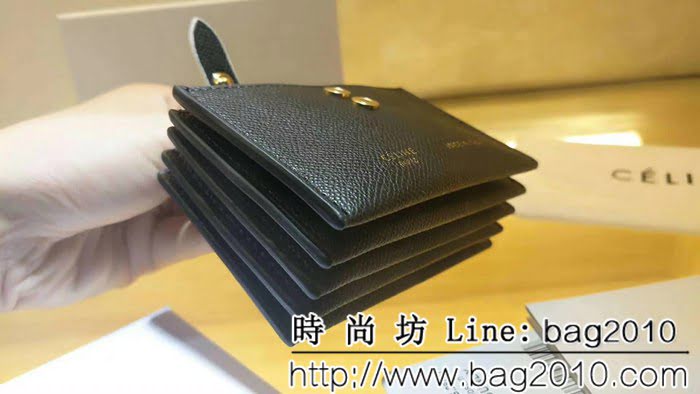 CELINE賽琳原單 撞色系列 小牛皮風琴卡包 4167 SL1932